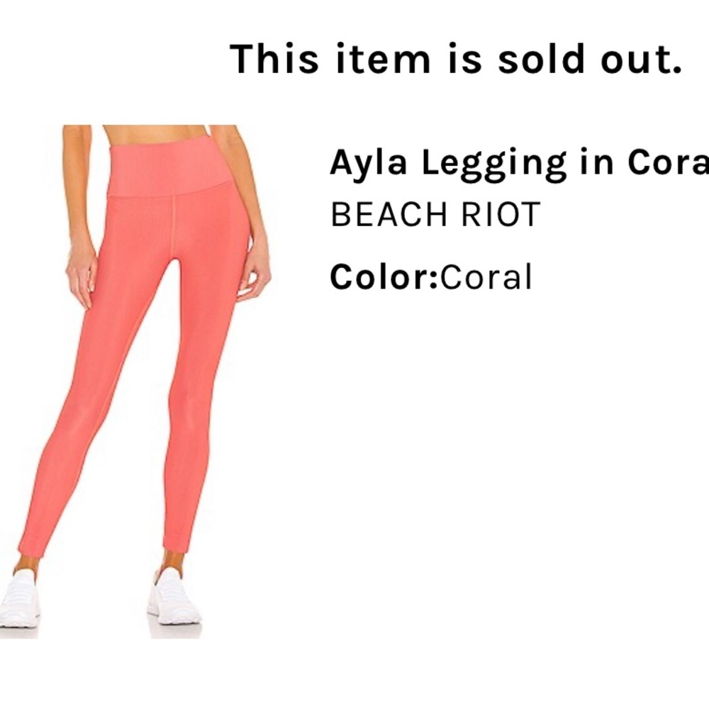 NWT BEACH RIOT Leggings